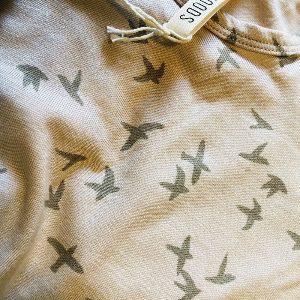 Childhoods Knit Jogger Set | Birds Mushroom